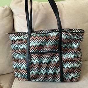 VERA BRADLEY Sierra Steam laptop tote bag
